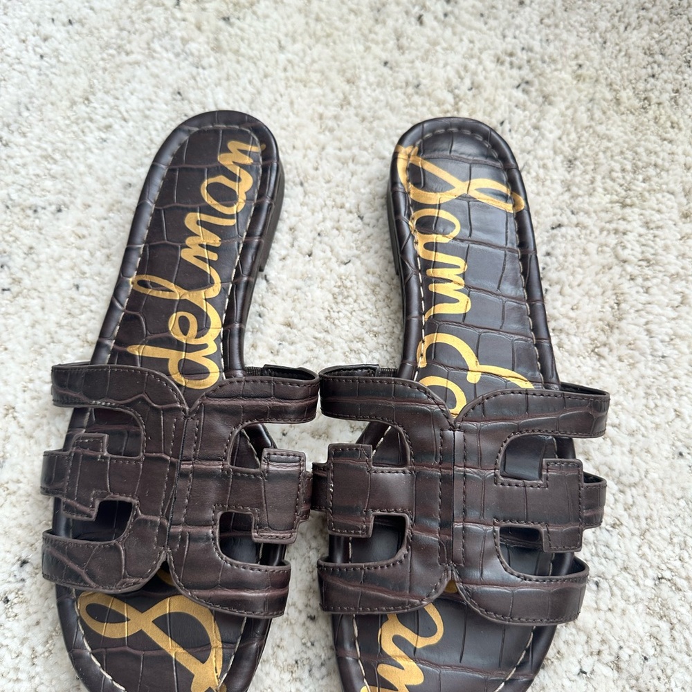 Sam Edelman Brown Slide Sandals